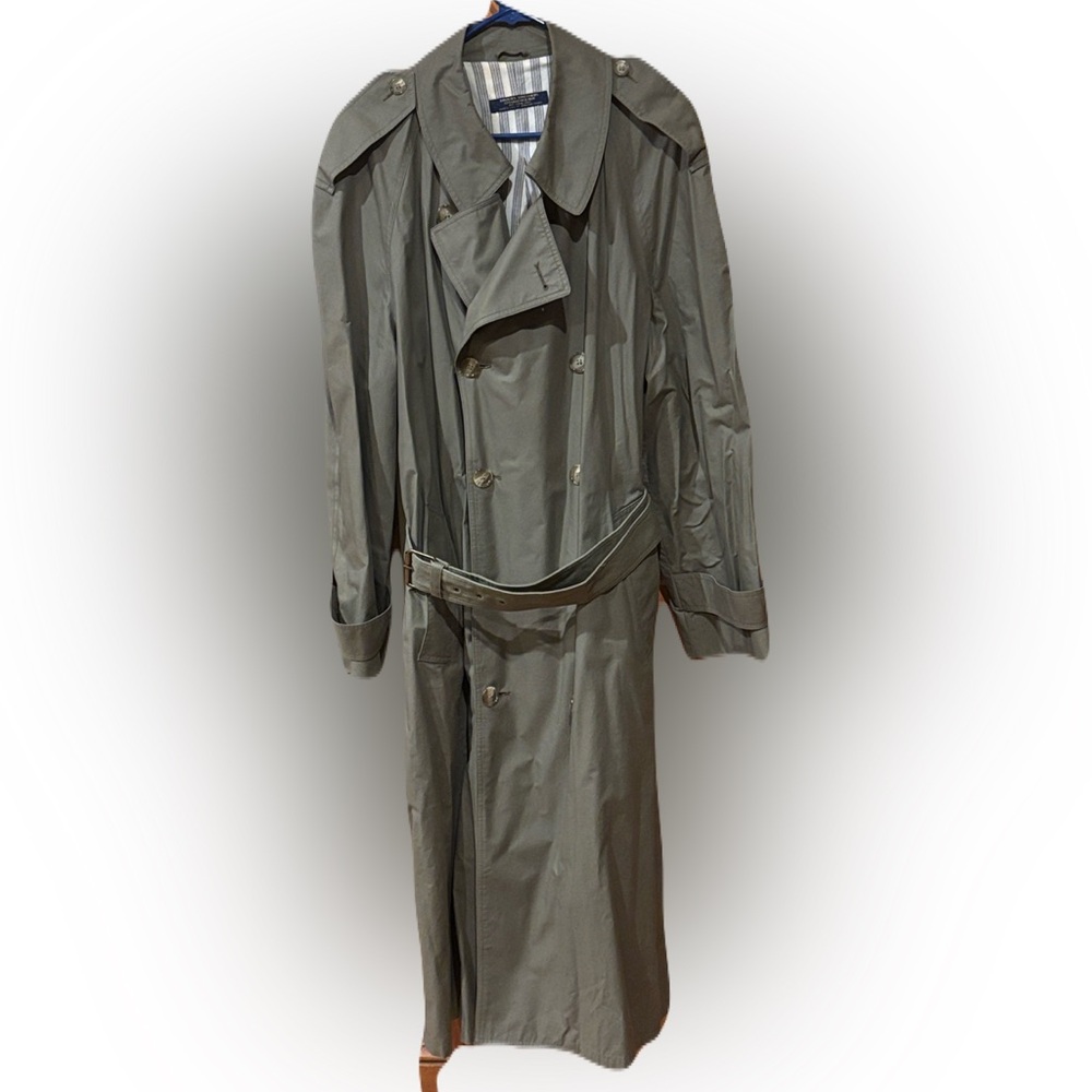 Brooks Brothers Classic Trench Coat Made in USA Green